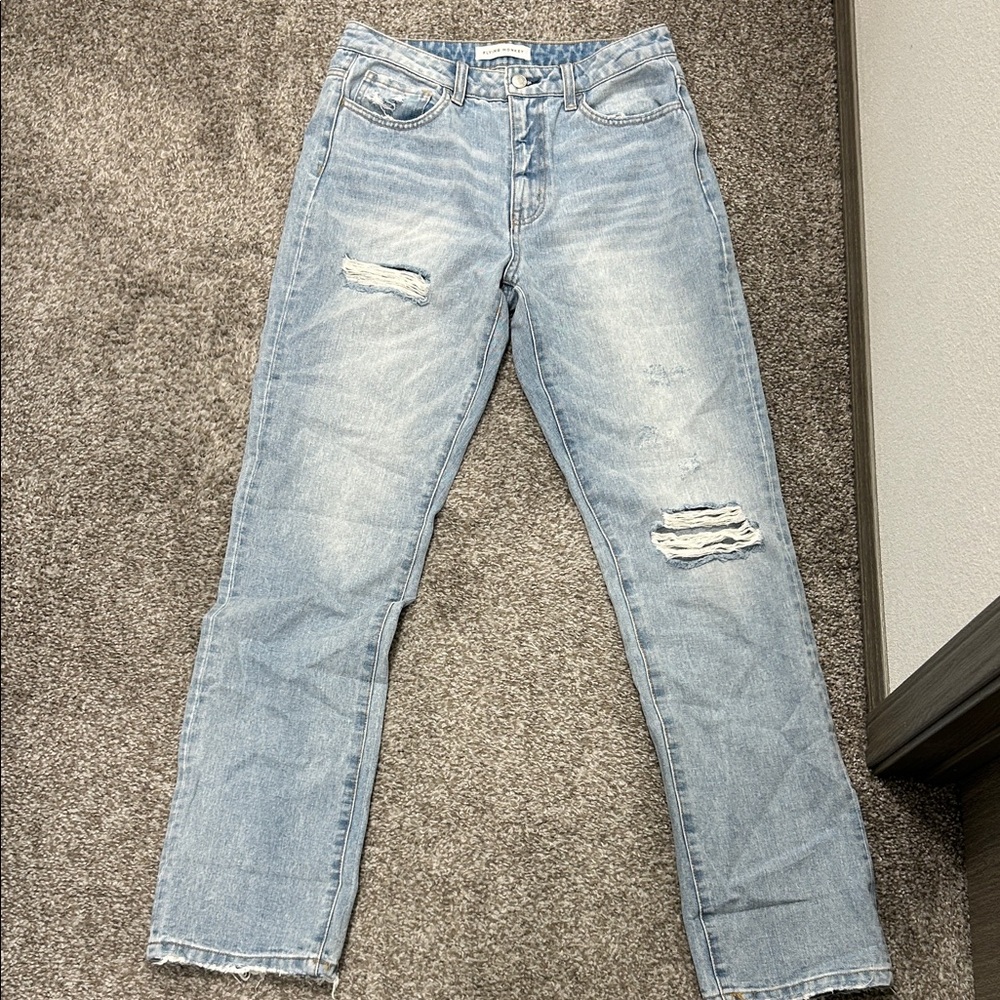 Flying Monkey Light Blue Straight Leg Jeans